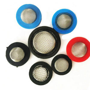 Rubber backside grip tube rubber edge filter mesh 14 tube suction line strainer stainless steel mesh filter for tube