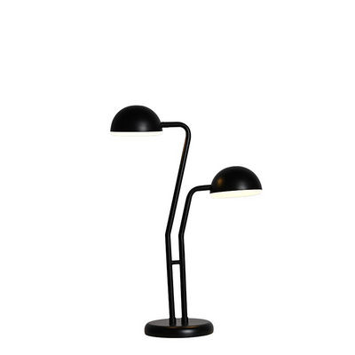 Modern Nordic Style SImple Acrylic Steel Desk Lamp Bedroom Living Room Black Double Head Bedside Led Table Lamp