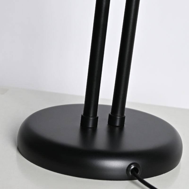 Modern Nordic Style SImple Acrylic Steel Desk Lamp Bedroom Living Room Black Double Head Bedside Led Table Lamp