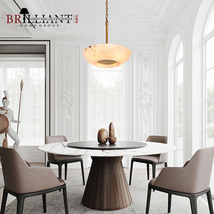 Indoor Decorative Lighting Living Room Dining Room Luxury Alabaster Marble Led Pendant Light