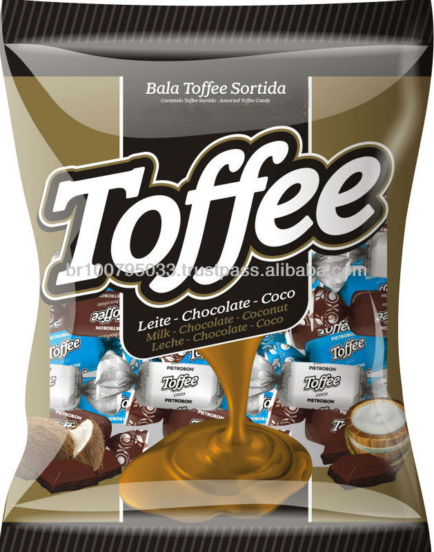 Delicious Toffee Standard Quality Custom Sale flavor round shape Best Jam Gel Bubble Toffee Candy