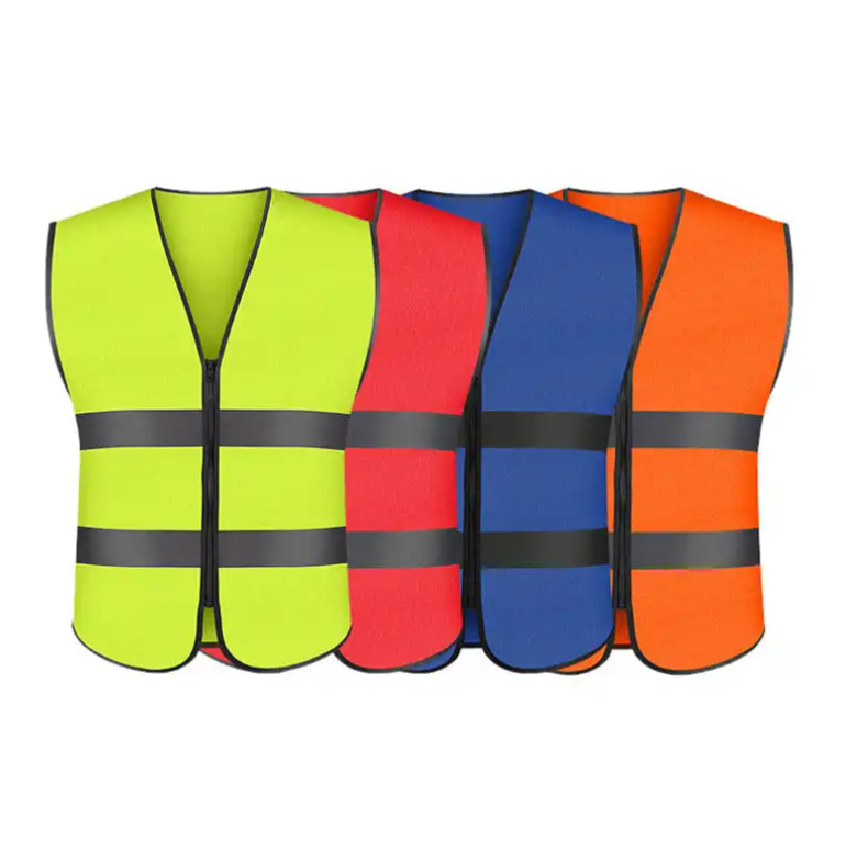 Hot Sale Traffic Winter Hi Vis road Safety Jacket High Visibility Workwear Reflective Safety Vest With Pockets For Unisex