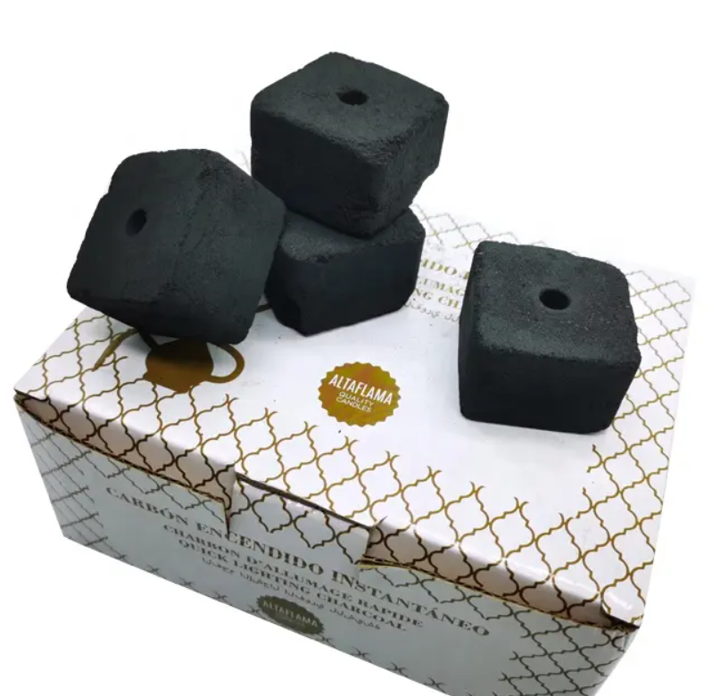 Hookah Nature Best Black Bamboo Price Cutting Briquettes Sawdust Charcoal Shisha Cooking coconut Coal Cube Square