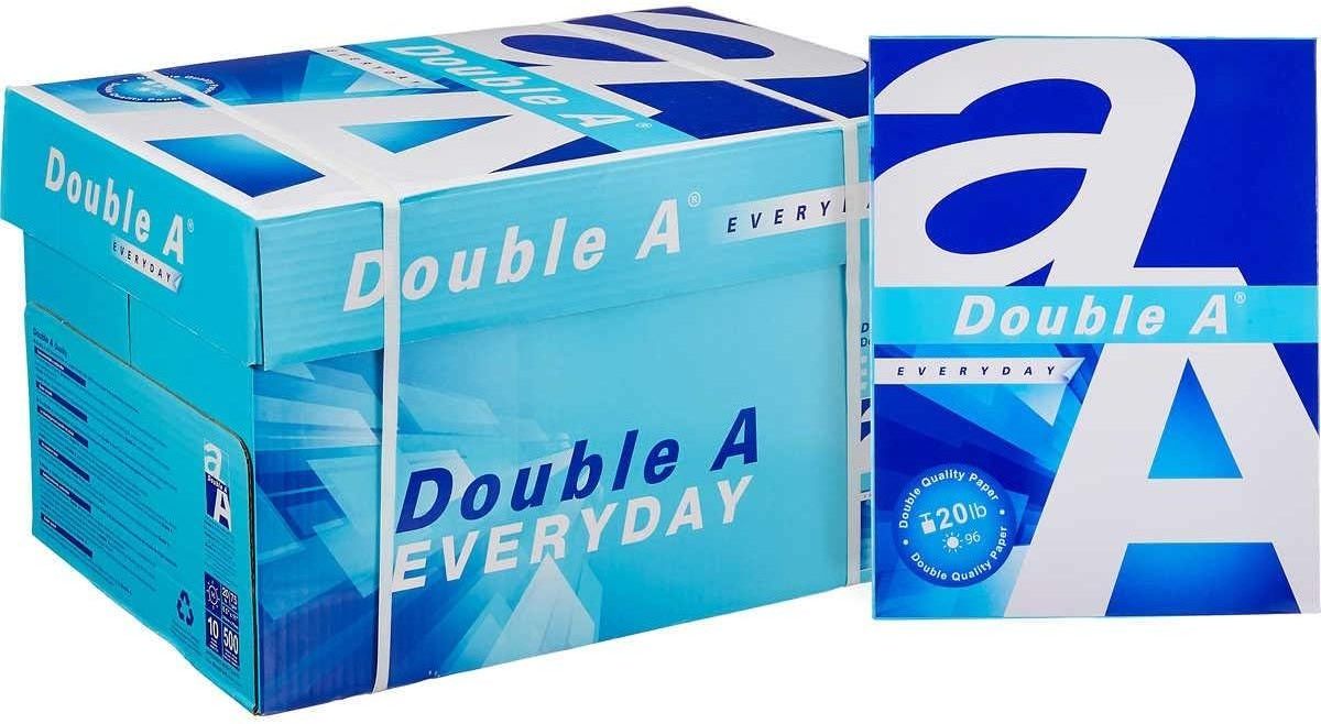 Double A Copy Paper A4 80 gsm, 75 gsm, 70 gsm 500 sheets Thailand manufacturer Cheap Price