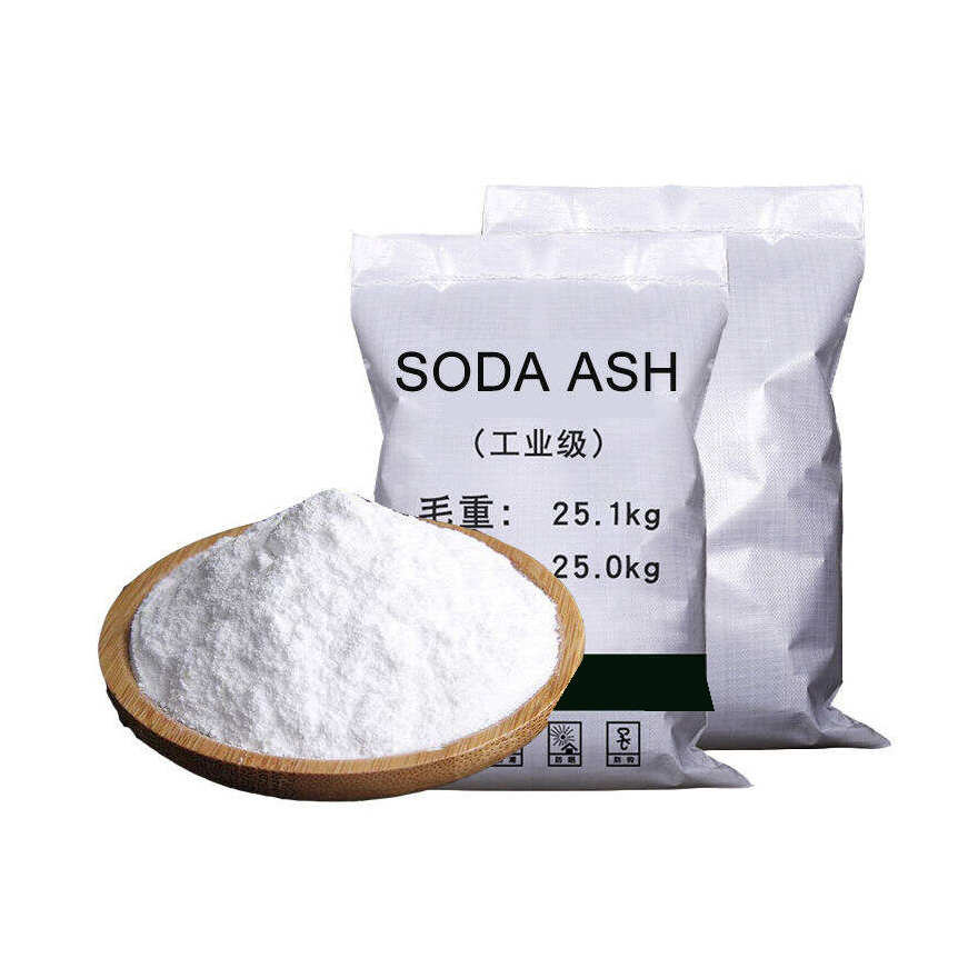 Manufacturer factory direct industrial grade sodium carbonate soda ash dense 99.2% price for glass and detergent