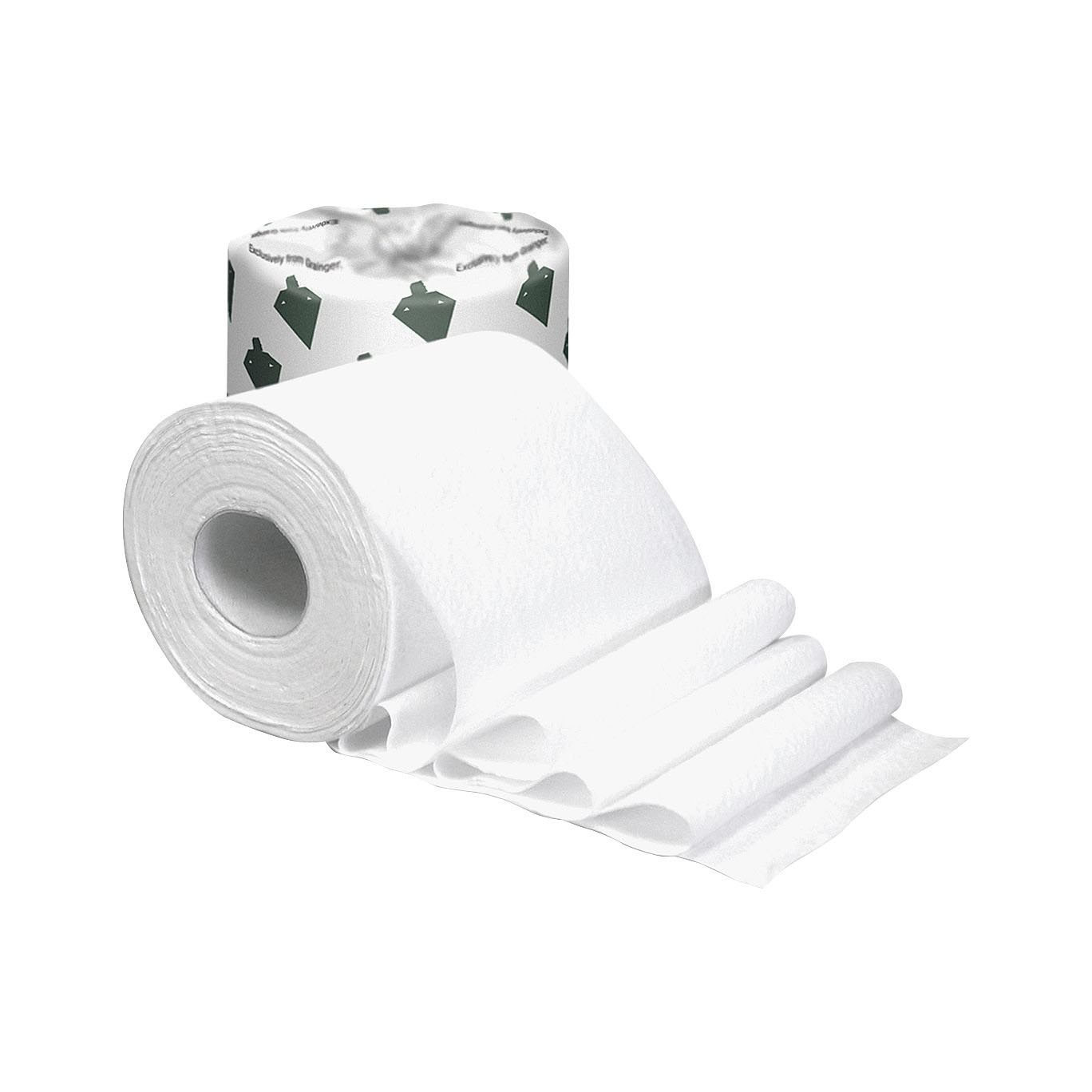 100% Recycled Fiber Bulk Toilet Paper for Business 2-PLY Standard Rolls, White