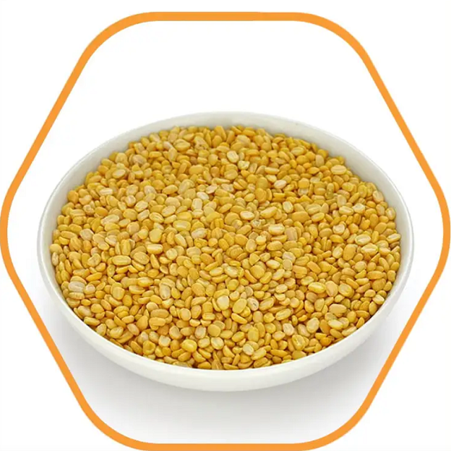 Highest quality Natural hulled green mung bean peeled green mung bean yellow split mung bean