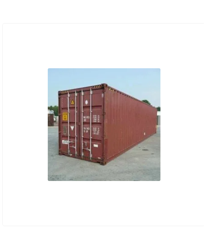 Mild Steel 40 Feet Used Shipping Container