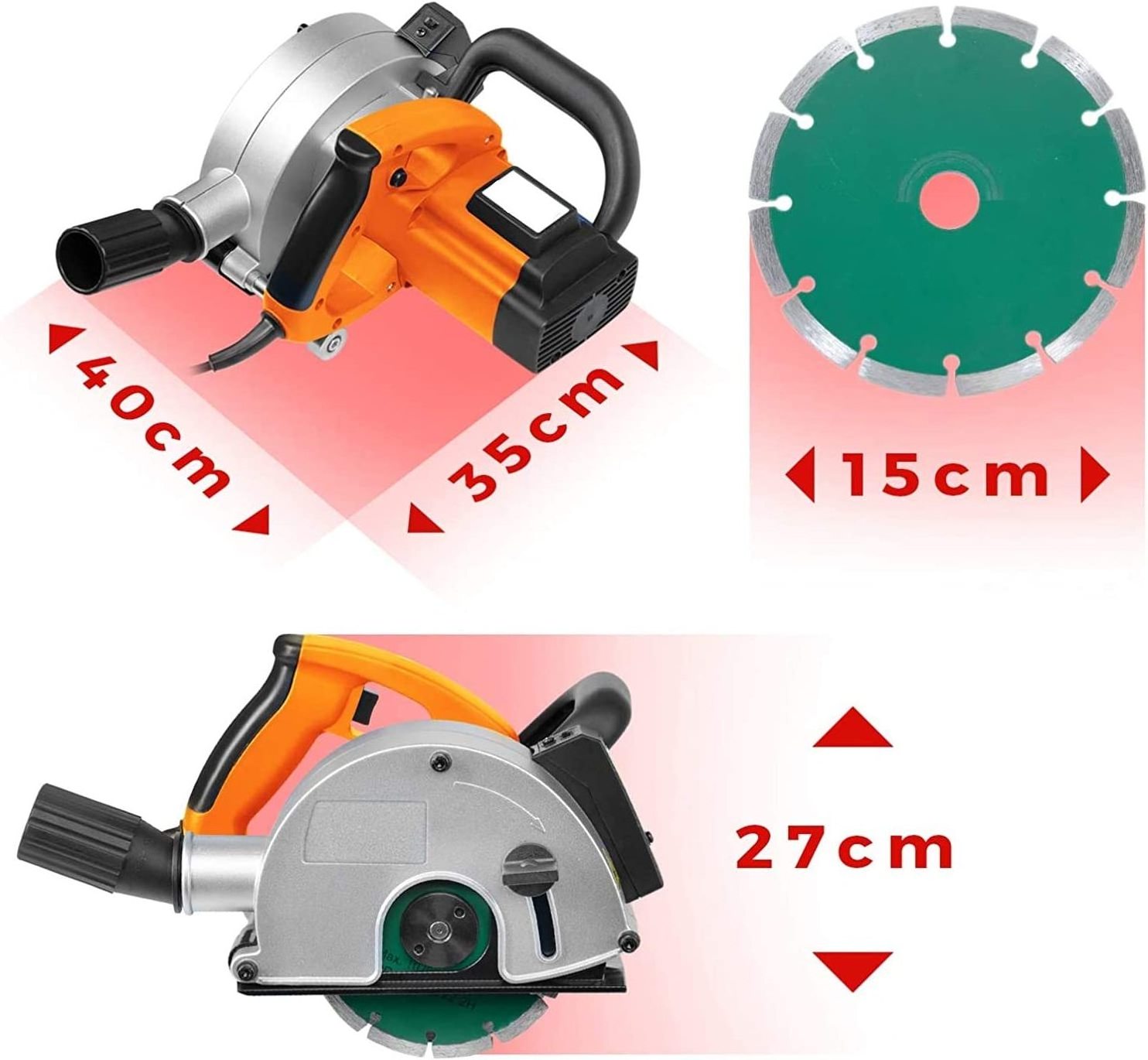 Wall Core Cutter Electric Wall Groove Cutting Machine For Brick Wall Cutter Machine