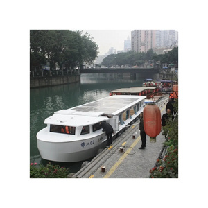 52ft 16m Electric Pleasure Boat Electric Engine White  Fishing Boat 15 to 20 Ft fiberglass Work Point Boat 0.5m