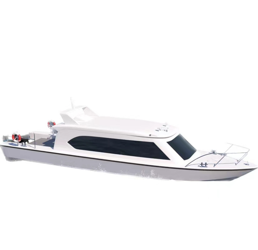 12.6m Passenger and Ferry Ship Crew Boat for Sale outboard Engine Fiberglass boat