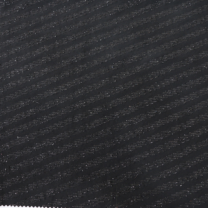 New Arrival Woven 70% Polyester 35% Rayon 5% Lurex Wrinkle Resistant Twill Stripe Jacquard Fabric For Shirt Dresses