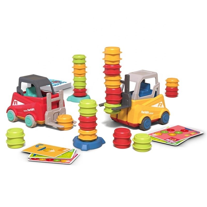 Montessori Educational Toys for 3 Year Old, Kids Toy Forklifts Sorting & Stacking Toys for Toddler, Preschool Stem Learning Toys