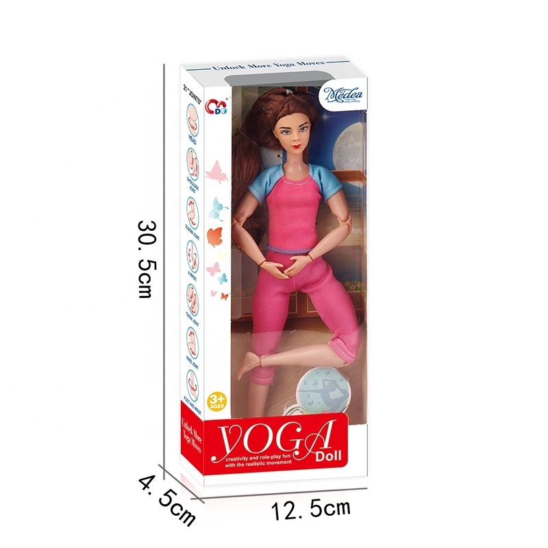 Made To Move 21 Flexible Joints doll 11.5 inch pvc fashion girl doll yoga body for Children Gifts