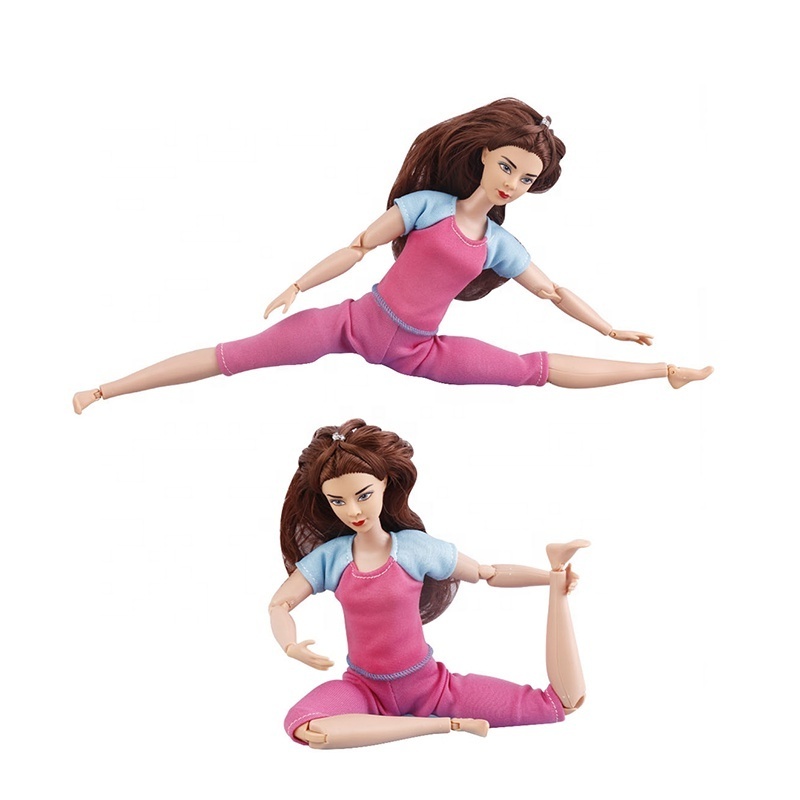 Made To Move 21 Flexible Joints doll 11.5 inch pvc fashion girl doll yoga body for Children Gifts