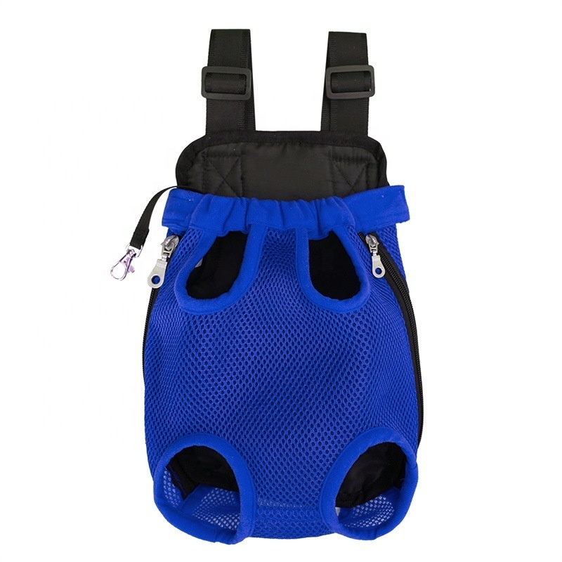 Pet Dog Carrier Backpack Small Dog Front Backpack Ventilated Mesh Dog Travel Back Pack with Safety Belt