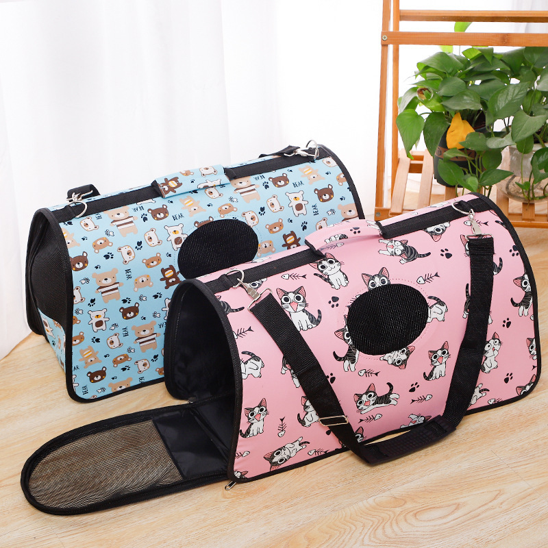 Portable Outdoor Pet Dog Backpack Fashionable Transparent Carrier Bag Travel Suitcase for Summer Stylish Lady Design for Cat Dog