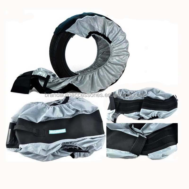 Adjustable Car Tire Warmer Covers Snow Waterproof Tire Covers 600D Oxford mercedes Spare Wheel Cover