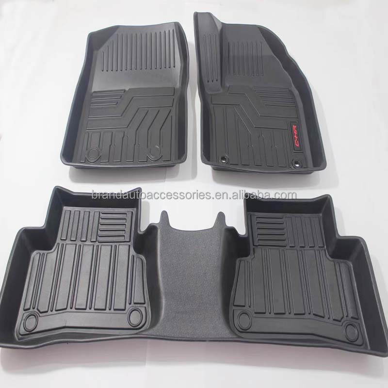 All Weather Floor Mats Set Custom Fit TPE Car Floor Mats Cargo Liner Rear Cargo Tray Trunk Mat