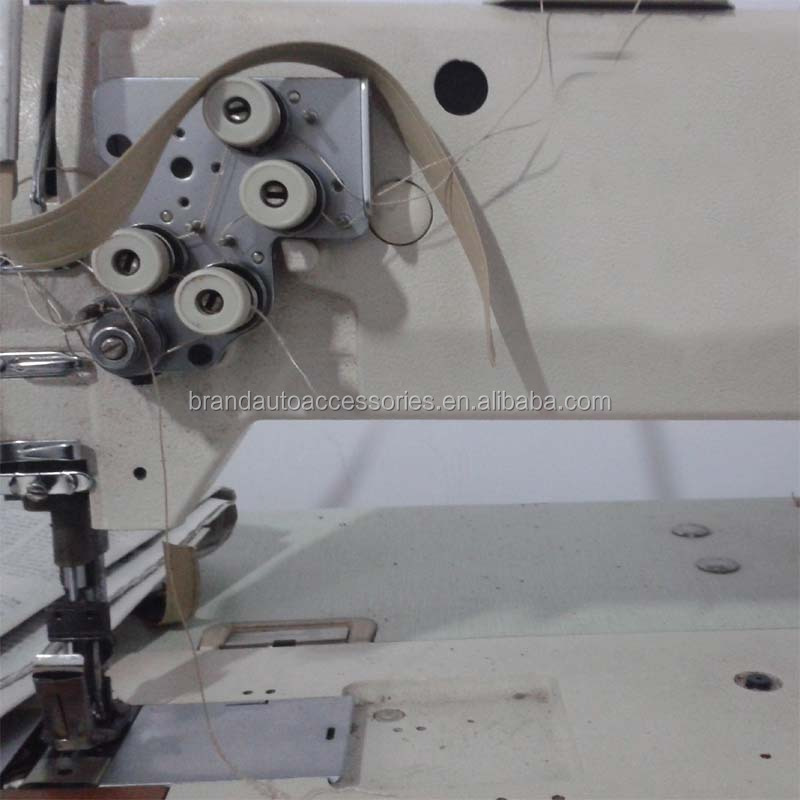 Two needles and single needles 5d leather & pvc coil car mat sewing machine