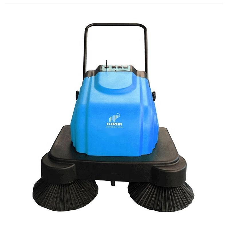 CE approved AS690 blue color fashion design low noise easy operate battery powered sweeping machine with spray water function