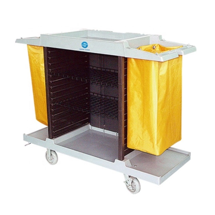 ergonomically designed handle easy-control small and large size guest room service cart for hotel deliver food goods and garbage