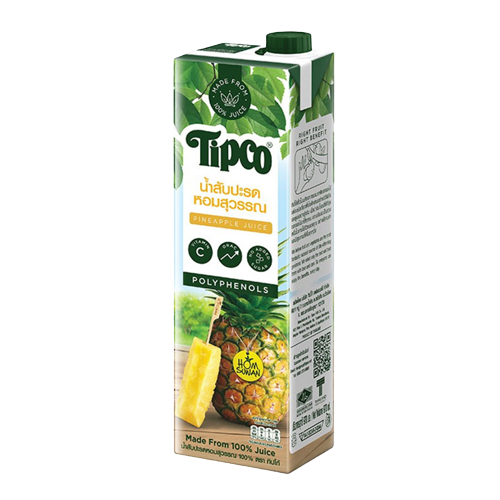 Tipco pineapple juice homsuwan sipco made from 100% juice no added sugar gold pineapple aromatic products from thailand