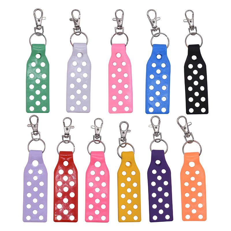 Wholesale Soft Silicone PVC Key ring Accessories Gift Croc Charms Keychain For Keychain