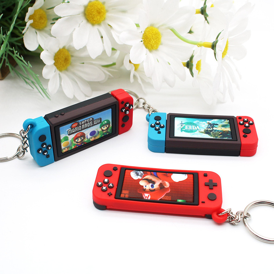 Hot Sale Animal Crossing  Keychain  Style Silk Screen Printed for Key Holder Game Soft PVC Keychain