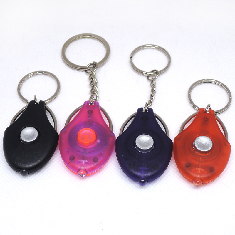 Portable  Lumens Mini LED Flashlight LED Flash Light Key chain Torch Key Ring Light money detector