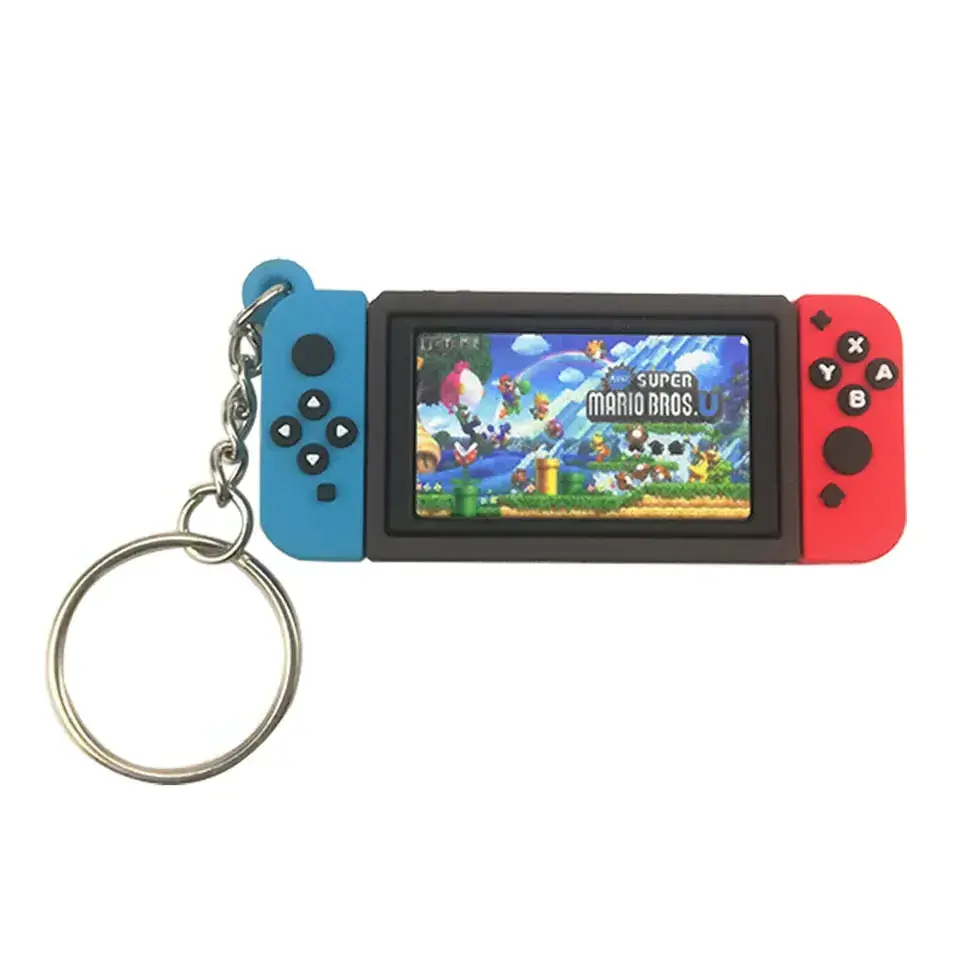 Hot Sale Animal Crossing  Keychain  Style Silk Screen Printed for Key Holder Game Soft PVC Keychain