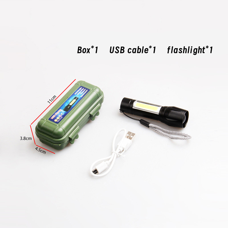 Portable Pocket Mini Gift Souvenir Zoomable Aluminum Battery Led Keychain Powerful 400 Lumen Light Torch Flashlight Magnetic