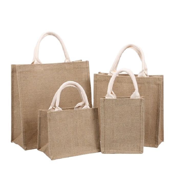 Raw Jute Yarn Eco Friendly Wholesale Natural Products Jute Tote bag 100% Nature New Design Export Oriented from Bangladesh