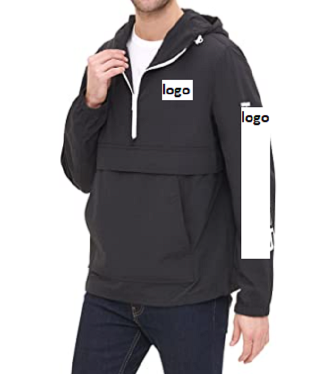 Men's Lightweight Hooded Water Resistant Jacket 100% Nylon Imported Pull On closure Machine Wash Cheap Stock Fashion Stock Lots