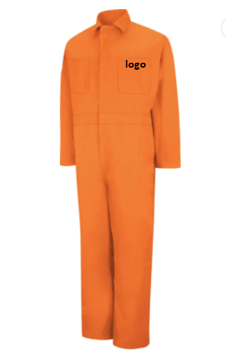 Men's Long Sleeve Back Coverall Prison Dress 65% Polyester 35%  Cotton Zipper closure Machine Wash Stock Lots From Bangladesh