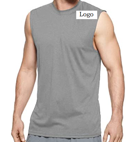 Poly Sleeveless Customizable High Quality 100% polyester Comfortable Fit For Men Tank Top