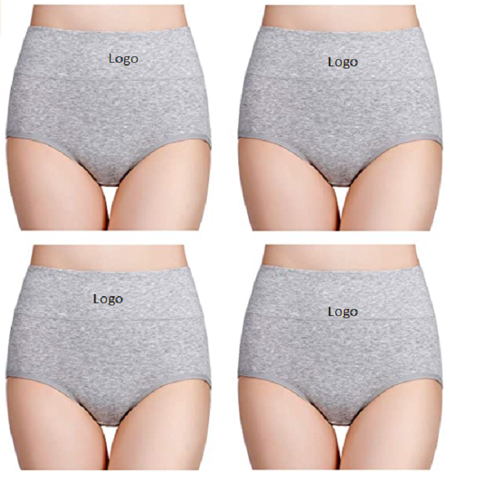 Women's High Waisted Cotton Underwear Ladies Soft Full Briefs Panties hot selling panties from Bangladesh