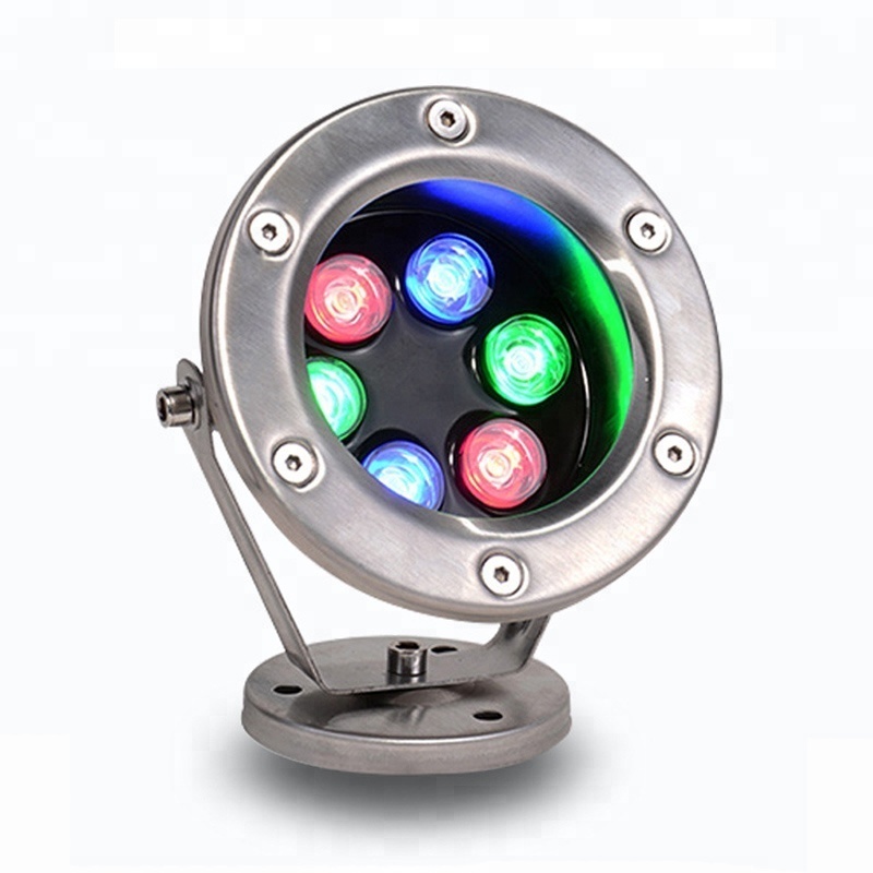 New Design RGB DMX Changeable IP68 9w Led Fountain Light Underwater Pool Lamp