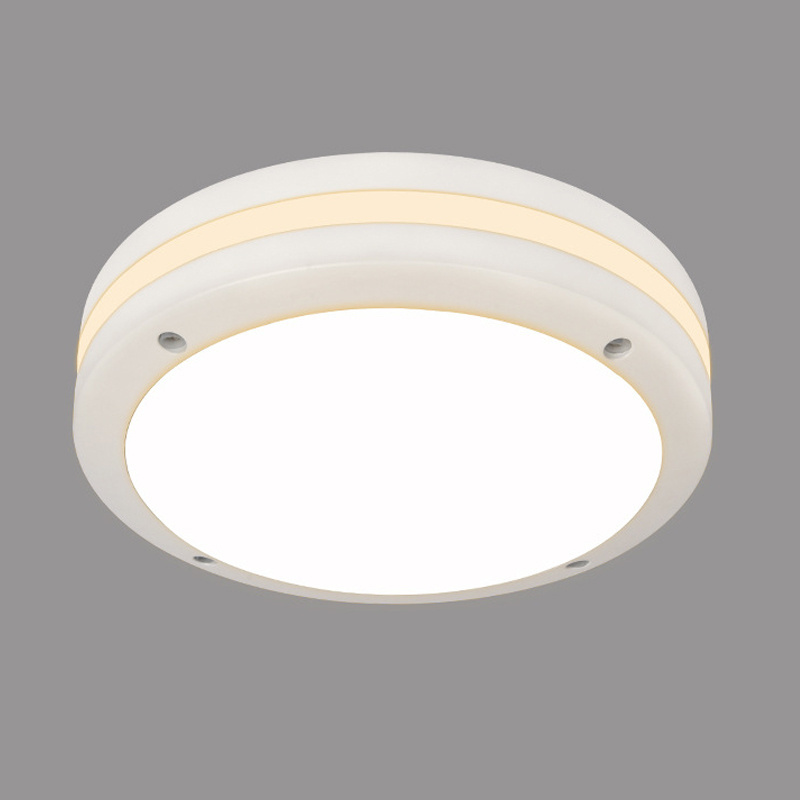 Exterior lamps Circular Round Lights Outdoor Wall Ceiling Mounted Lighting LED Bulkhead Light Fitting IP65 IK10