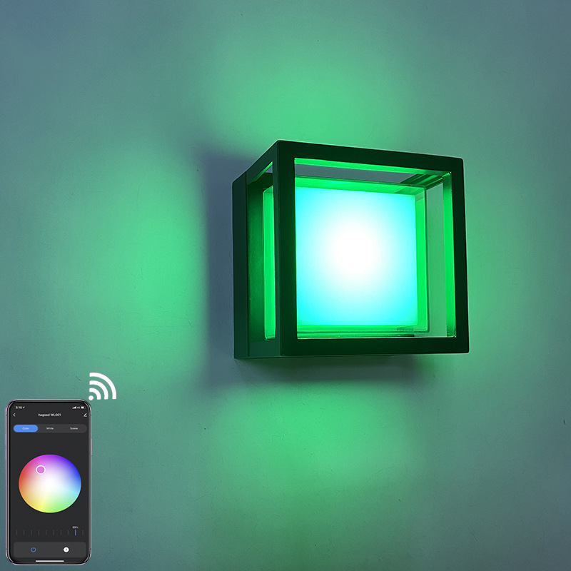 Tuya Outdoor Wall Light Smart LED Wall Light For Outdoor RGB LED Wall Light