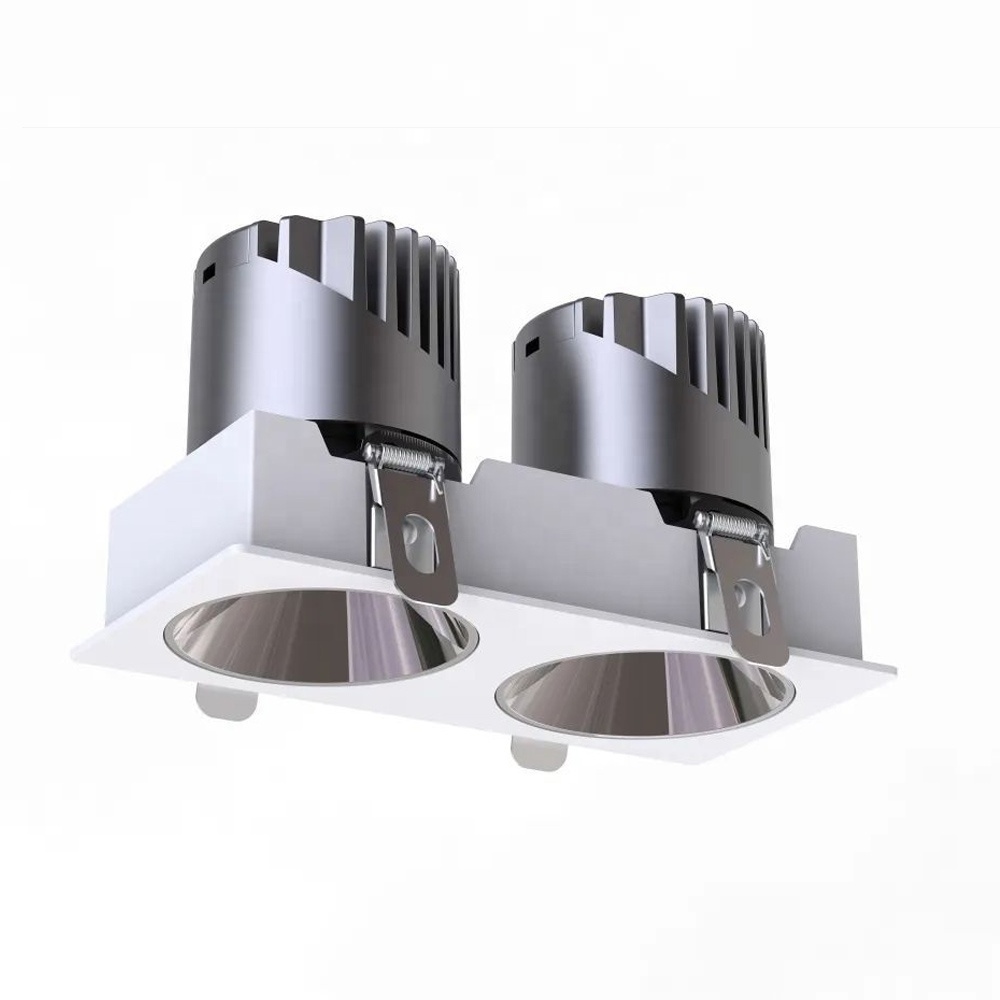 Double Triple Quadruple LED Lights LED Recessed Retrofit Downlights Square Ceiling Downlight