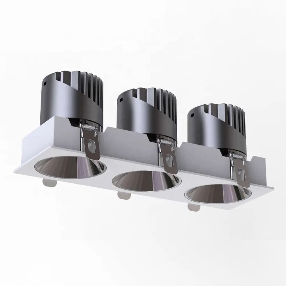 Double Triple Quadruple LED Lights LED Recessed Retrofit Downlights Square Ceiling Downlight