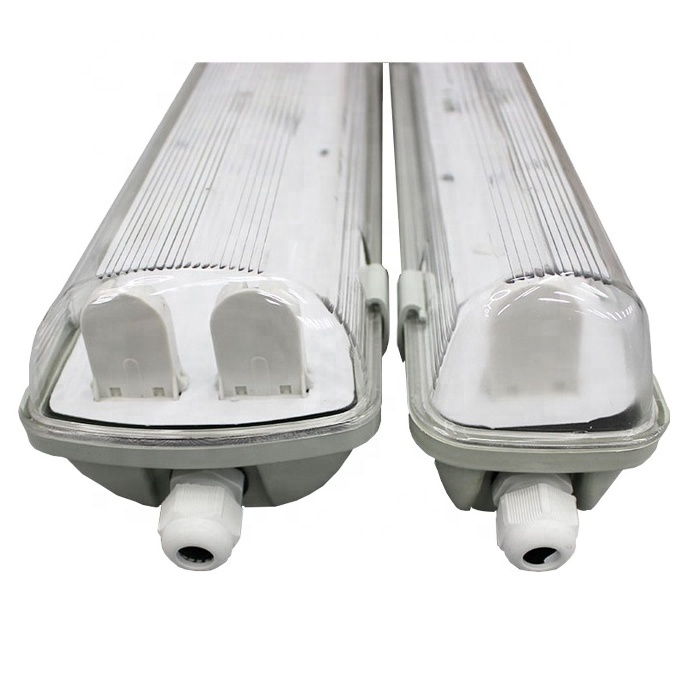 IP65 1200mm Tri-proof LED Light Fitting Double Tube Fixture 4ft LED Tri-proof Light 2*36W