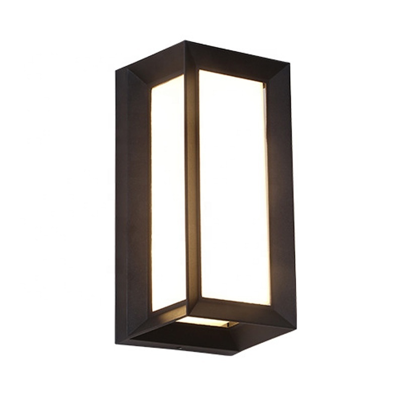 Outdoor Lantern Series Wall Lights Modern Exterior Light Fixture Wall Mount Clear PC Sconce For Home Porch Entryway Doorway