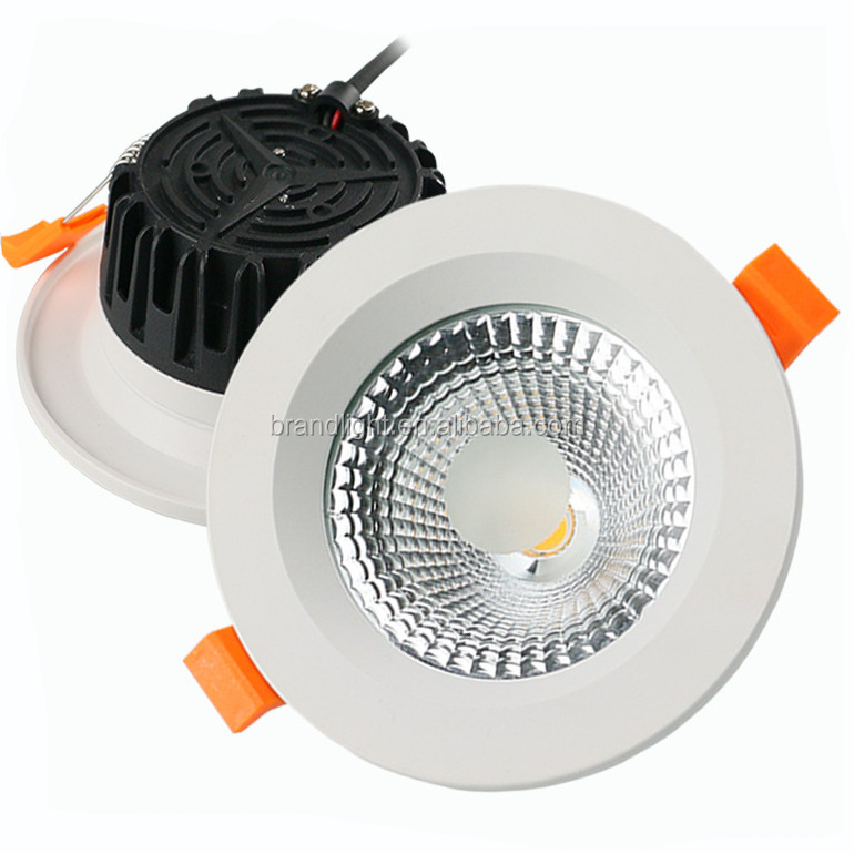 Aluminum Plastic Cover 10w cob led downlight led recessed down light dimmable led downlight