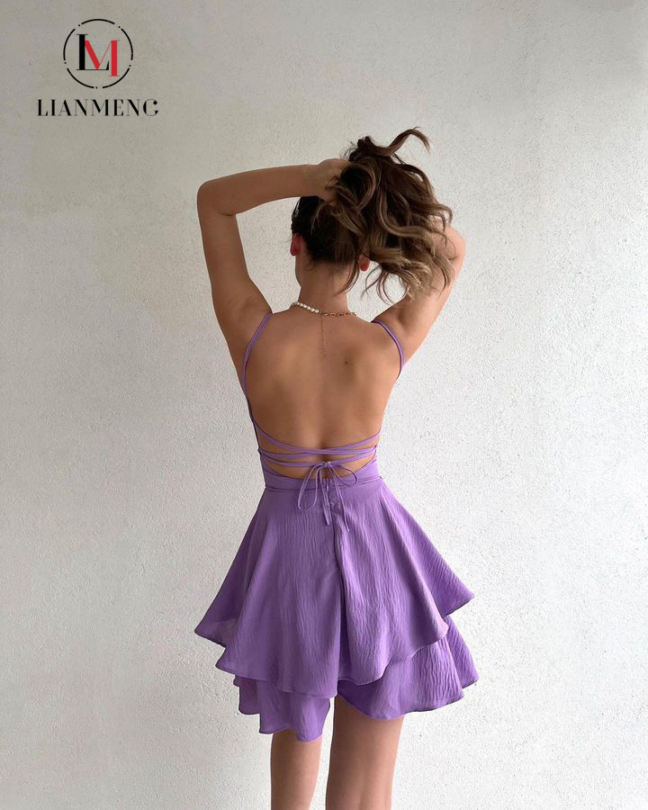 LIANMENG B978 Boutique Clothing luxury birthday dress for women Clothes For Club Dresses Women 2023 Dance Costume Ladies Short