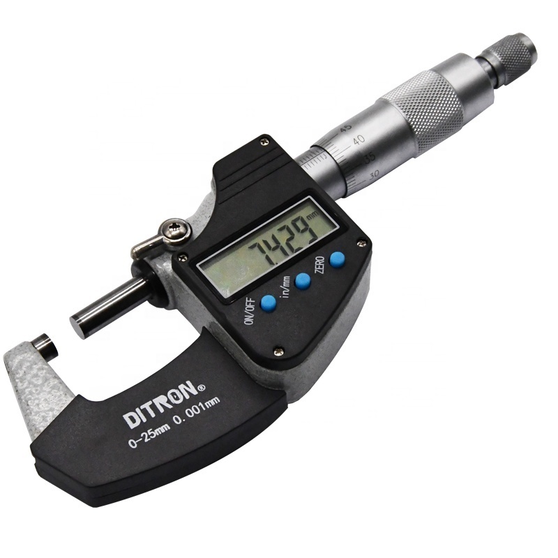 DITRON 0.001mm  Electronic Outside Micrometers Chrome Plated Caliper Gauge Measuring Tools Digital Micrometer