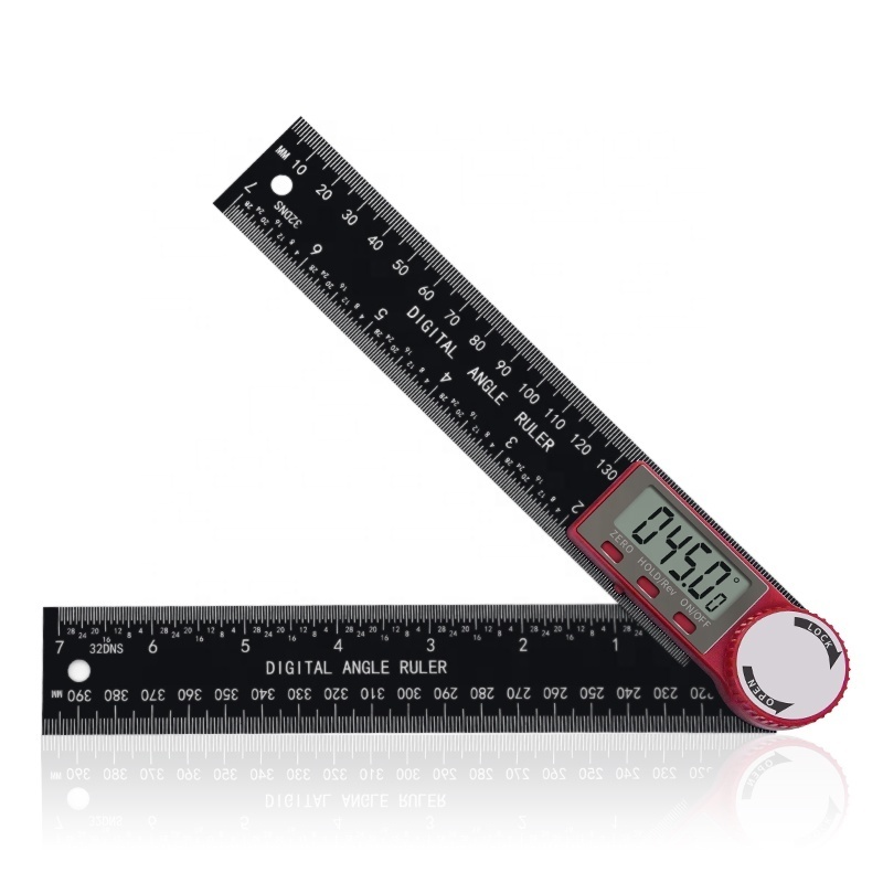 DITRON 200mm Electronic Plastic Digital Protractor Gauge Angle Measurement Tool Multi Angle Ruler Tools Angle Finder 360