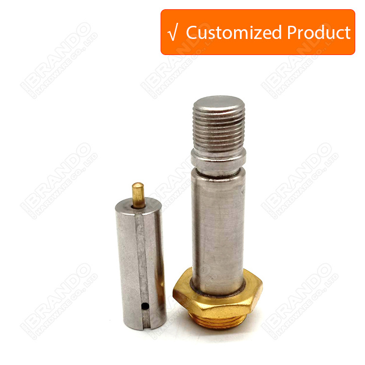 Customized Liquid Fluid Solenoid Valve Armature Assembly Plunger Tube Guide Tube With Inner Moving Core