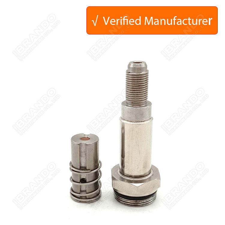 Customized Liquid Fluid Solenoid Valve Armature Assembly Plunger Tube Guide Tube With Inner Moving Core